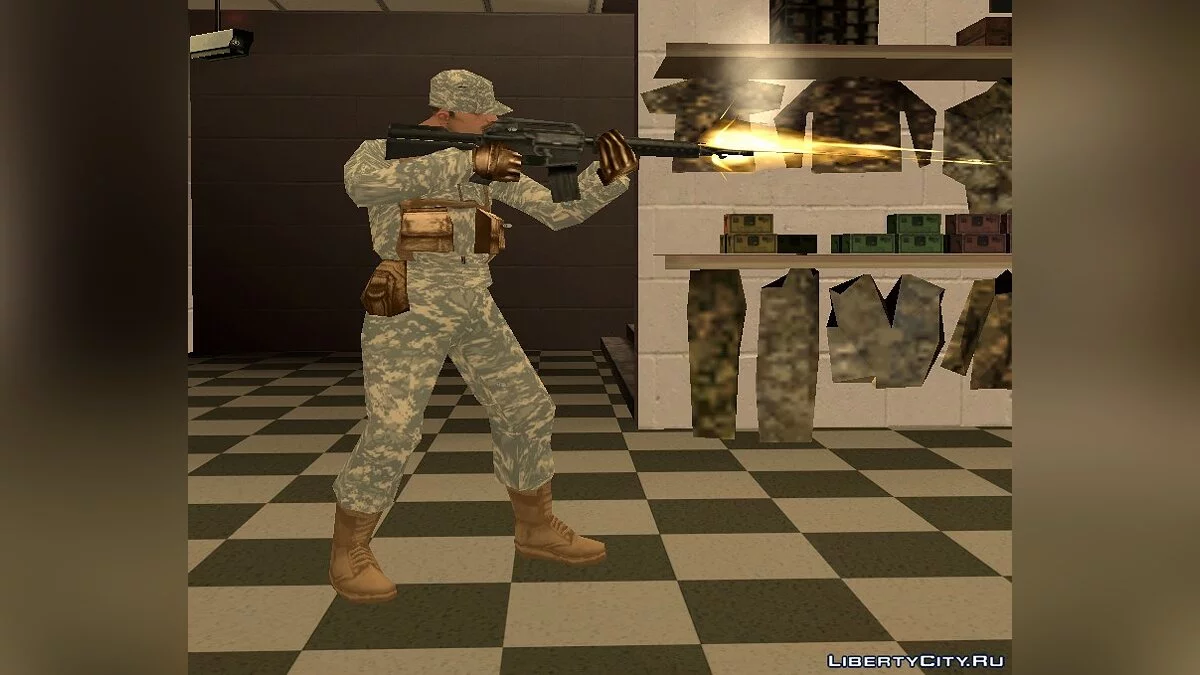 Военный США в камуфляже ACUPAT / GTA San Andreas