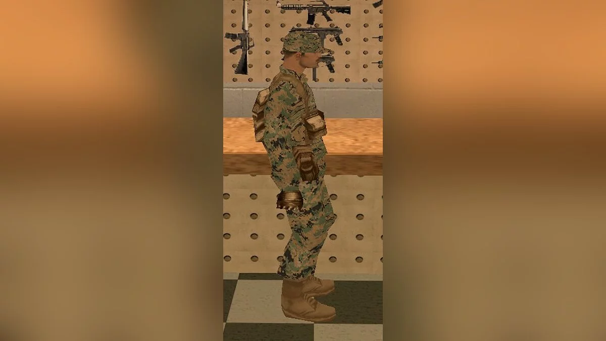 Военный США в камуфляже MARPAT Woodland / GTA San Andreas