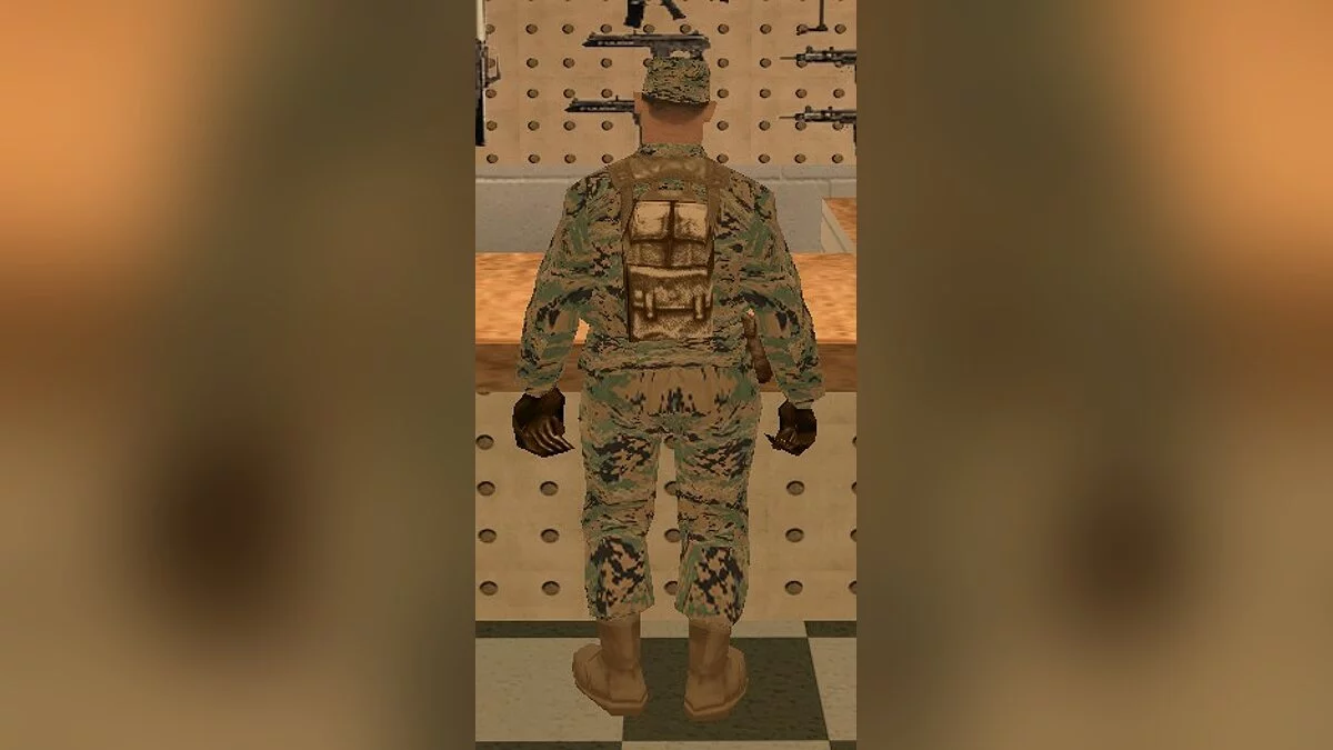 Военный США в камуфляже MARPAT Woodland / GTA San Andreas