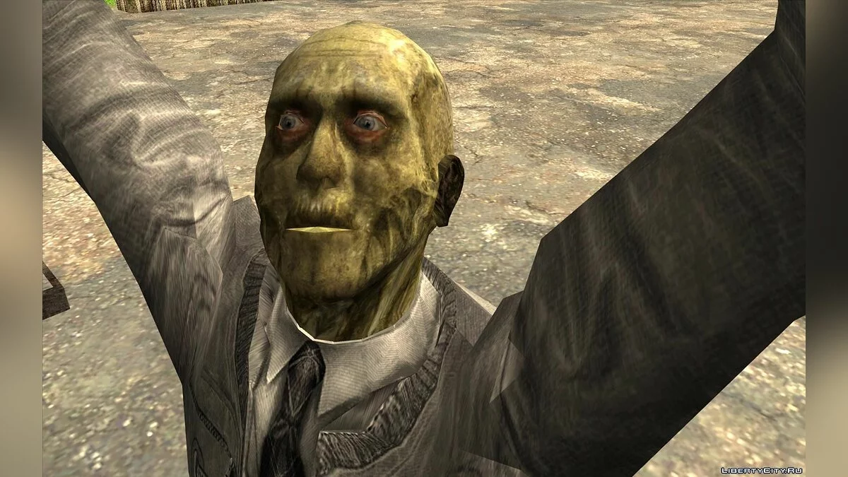 Зомби учёный из S.T.A.L.K.E.R. / GTA San Andreas