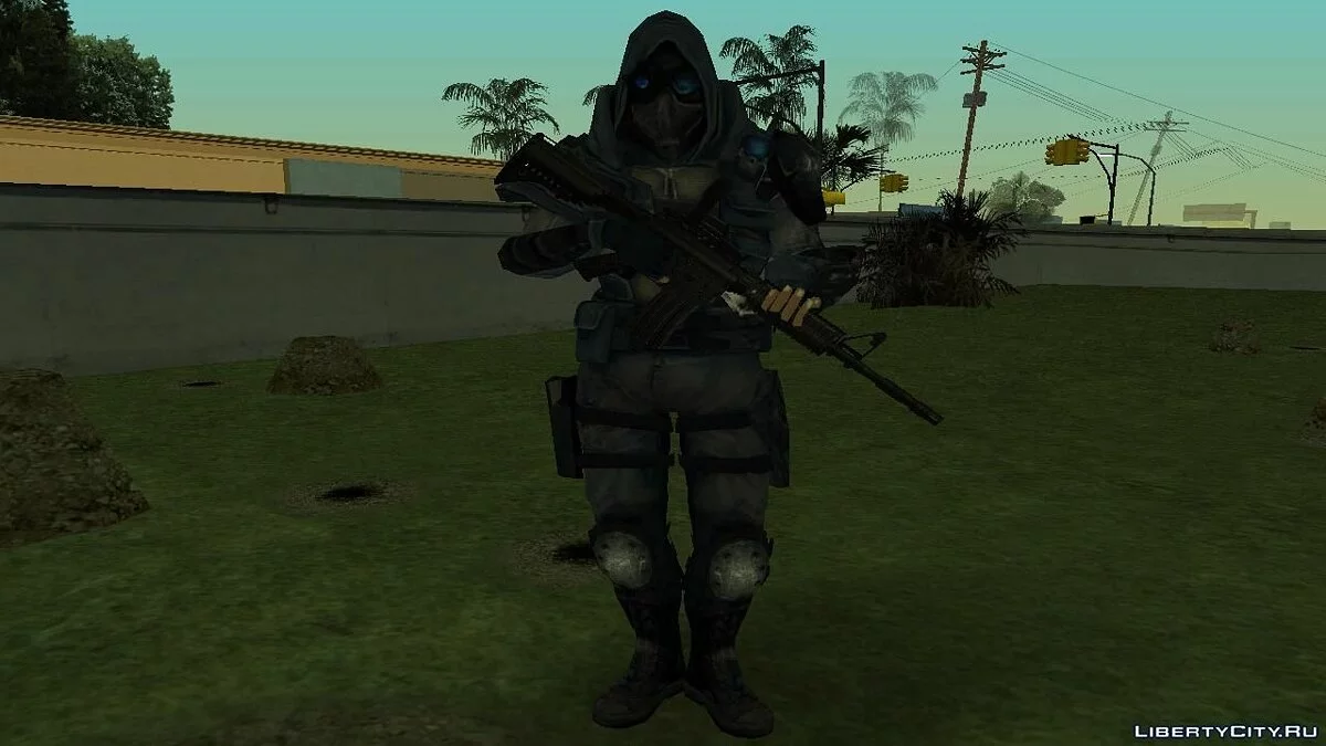 Боец \"Чёрного дозора\" из Protototype 2 / GTA San Andreas