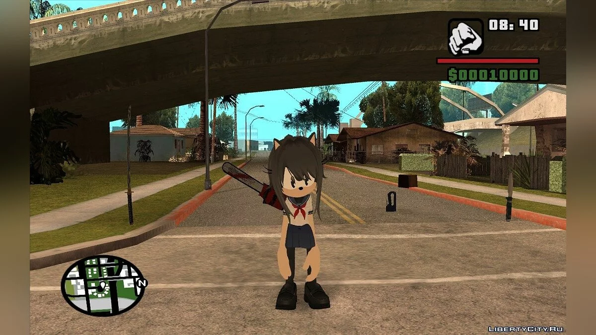 Яндере-чан (Sonic Style) / GTA San Andreas