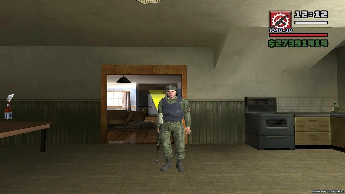 Боец автороты Внутренних Войск / GTA San Andreas