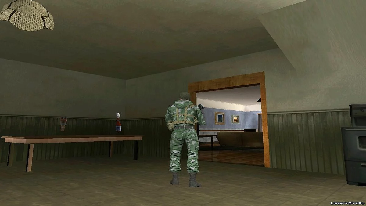 Боец ВДВ в камуфляже "березка" / GTA San Andreas