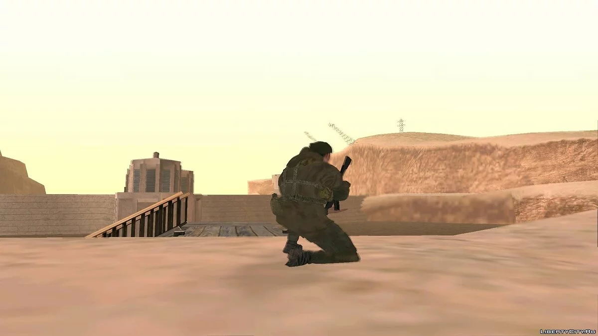 Боец ВС РФ в камуфляже 