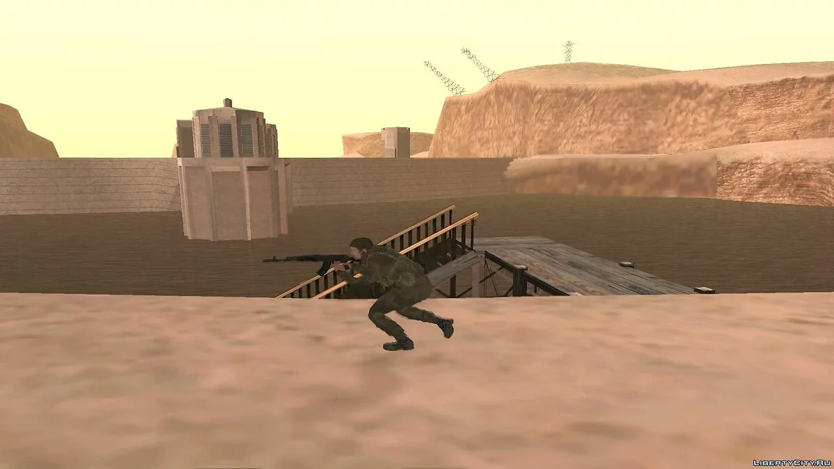 Боец ВС РФ в камуфляже 