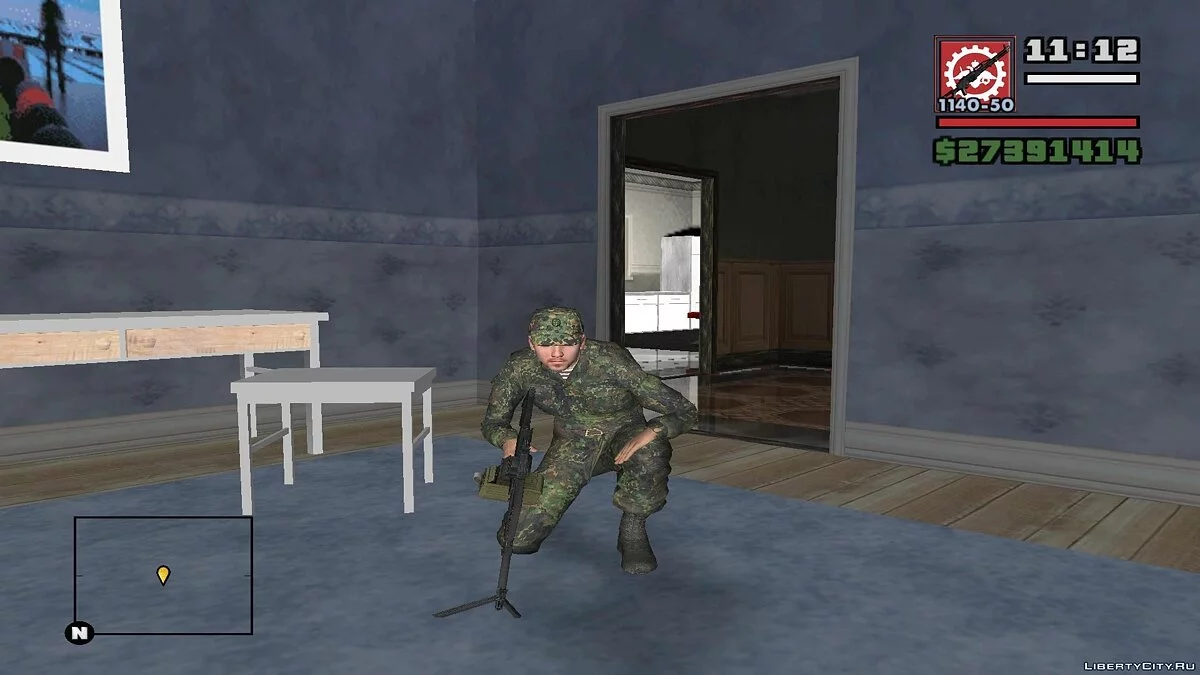 Боец в камуфляже излом / GTA San Andreas