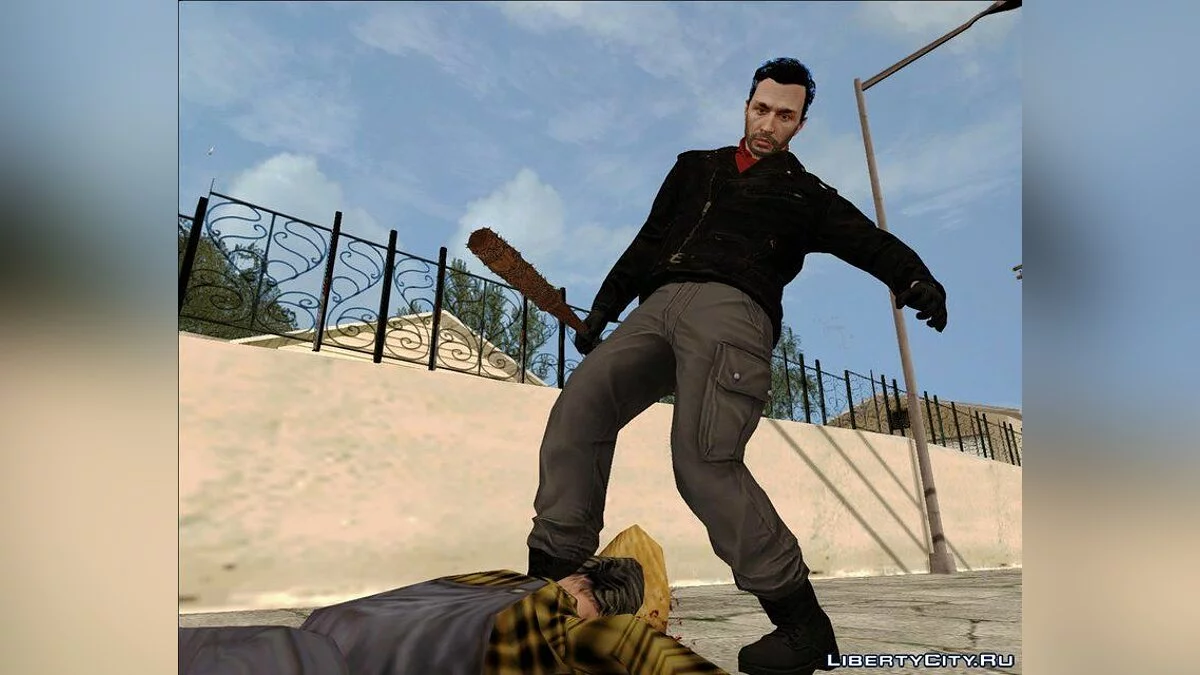 Negan from The Walking Dead (GTA Online Style) / GTA San Andreas