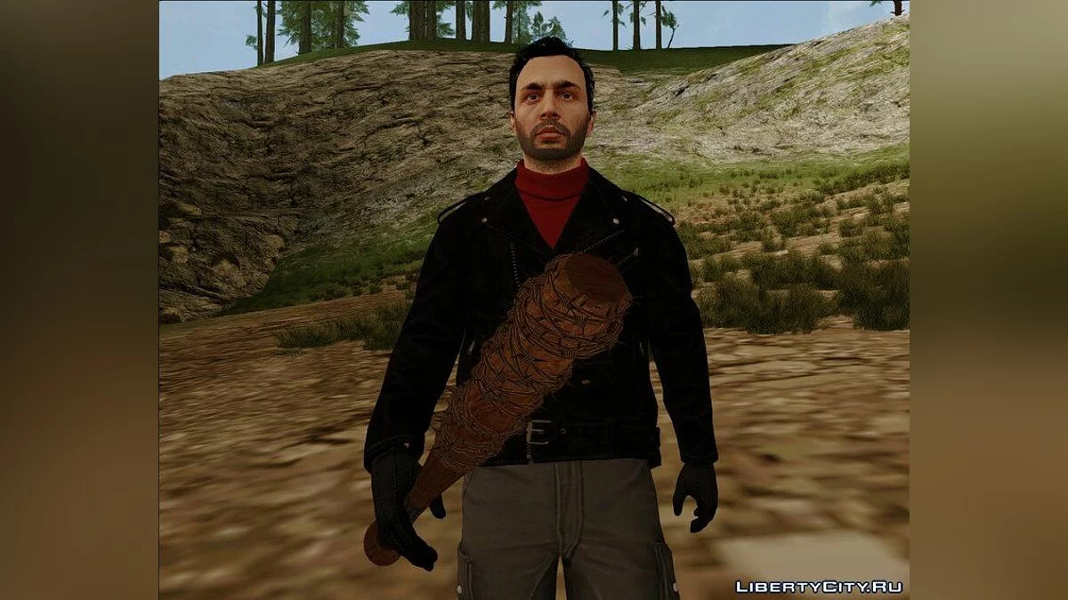 Negan from The Walking Dead (GTA Online Style) / GTA San Andreas