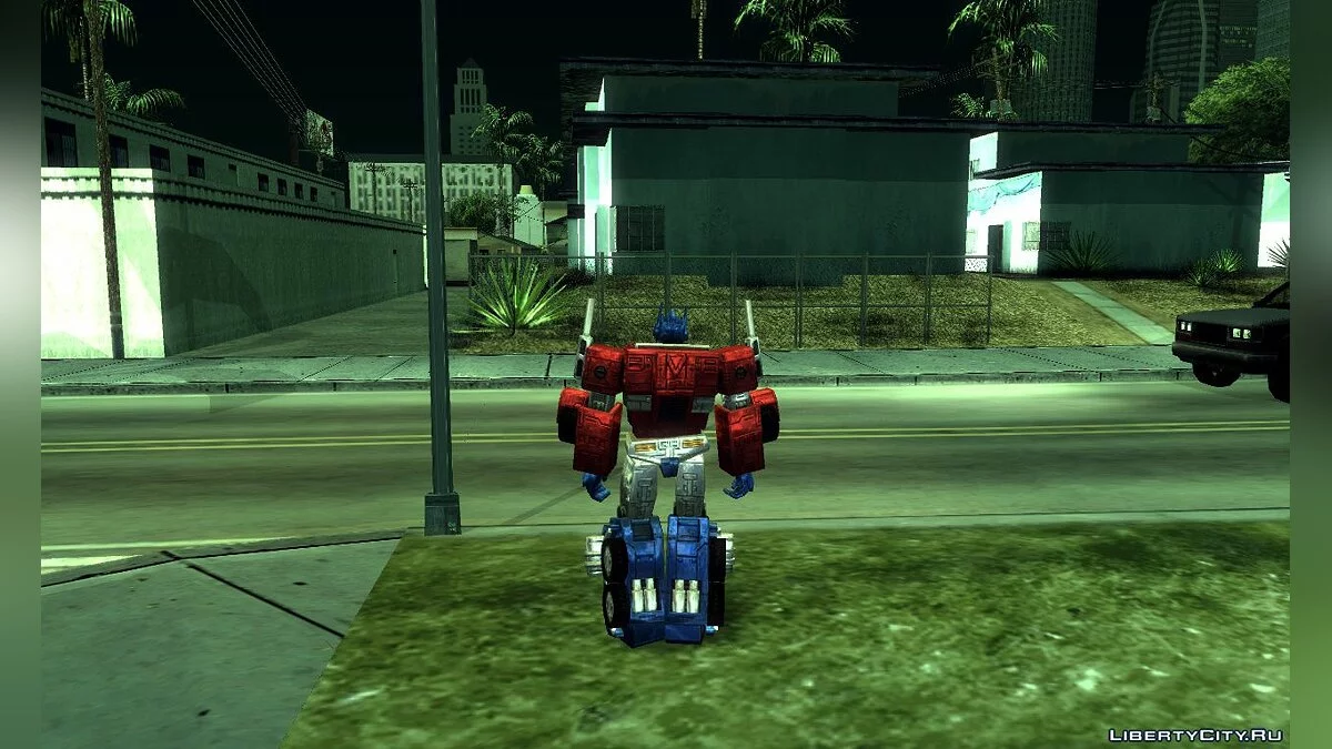 Оптимус Прайм и Мегатрон из TRANSFORMERS: Earth Wars / GTA San Andreas
