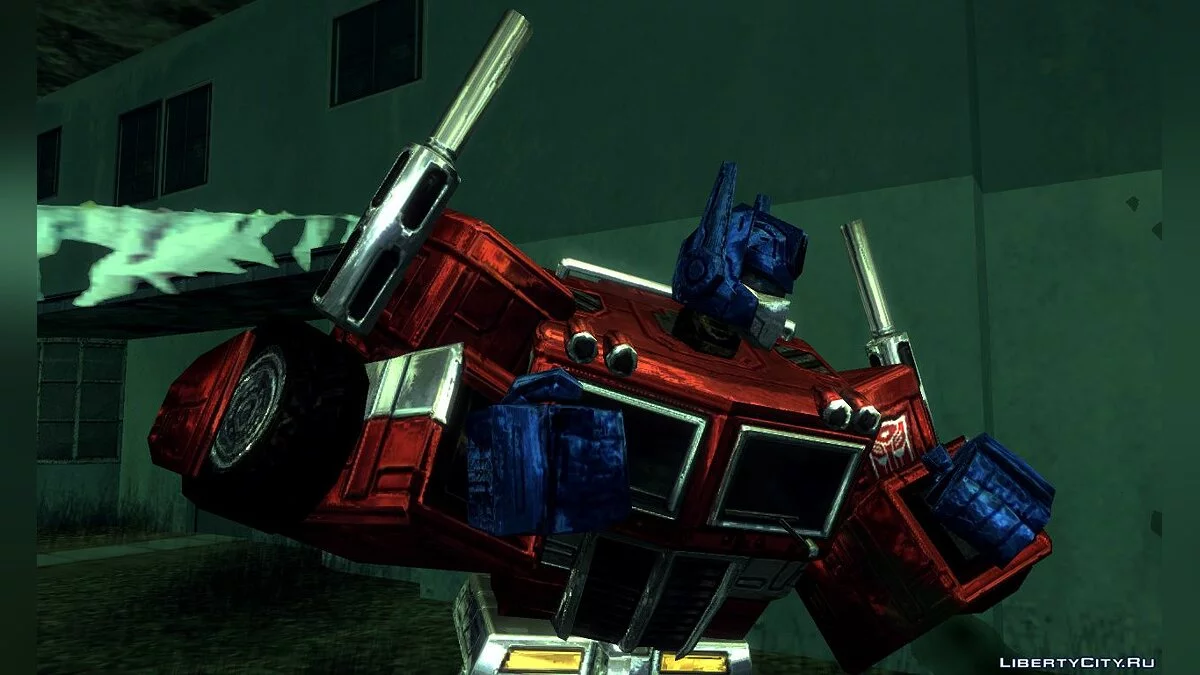 Оптимус Прайм и Мегатрон из TRANSFORMERS: Earth Wars / GTA San Andreas