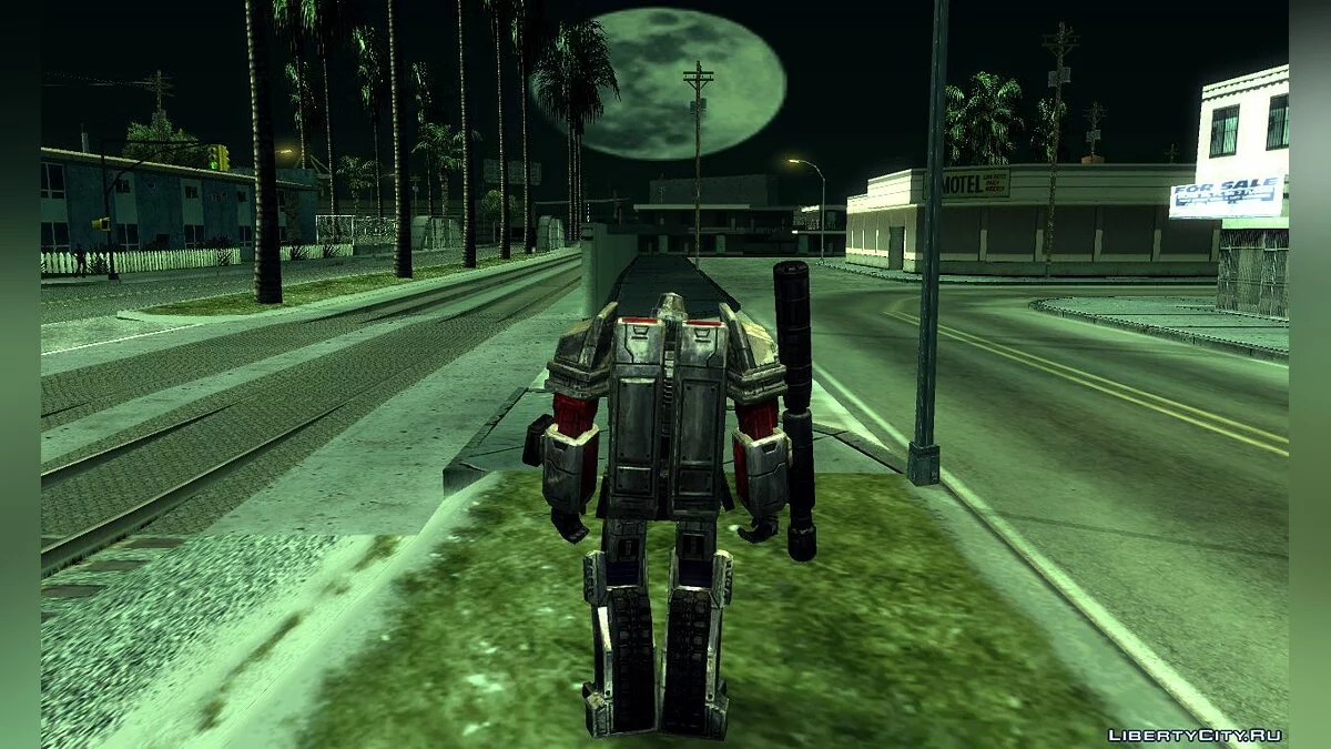 Оптимус Прайм и Мегатрон из TRANSFORMERS: Earth Wars / GTA San Andreas