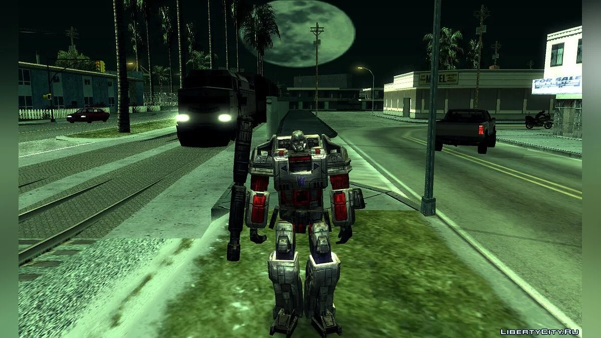 Оптимус Прайм и Мегатрон из TRANSFORMERS: Earth Wars / GTA San Andreas