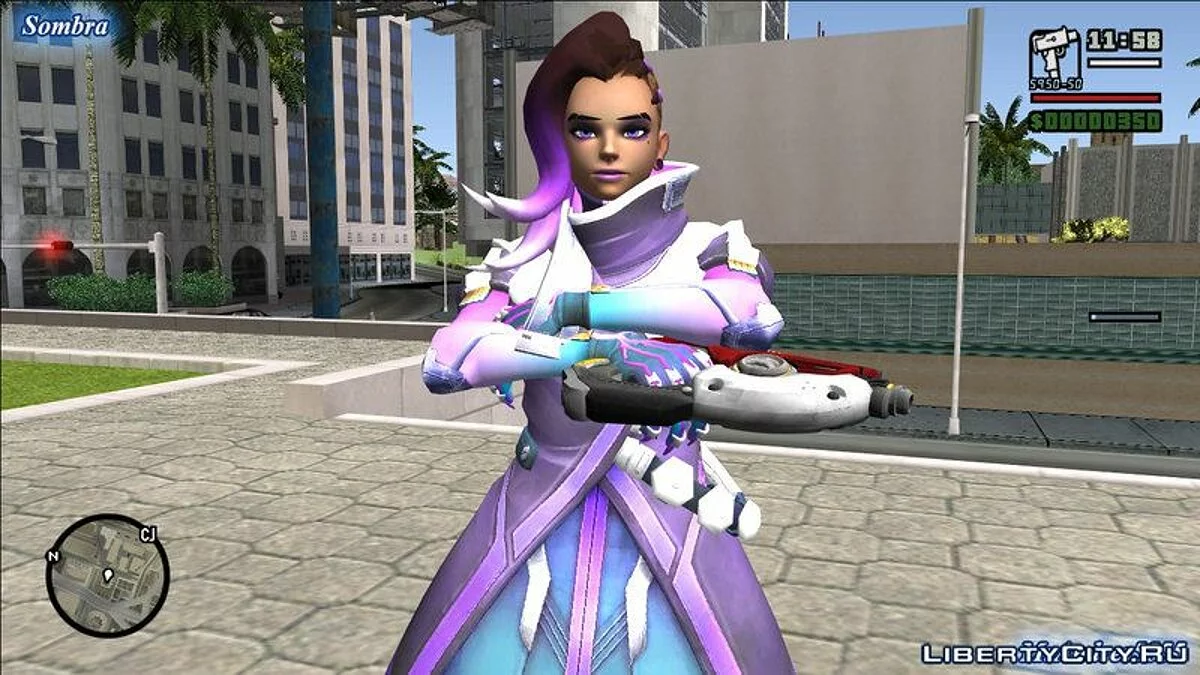 Sombra from Overwatch / GTA San Andreas
