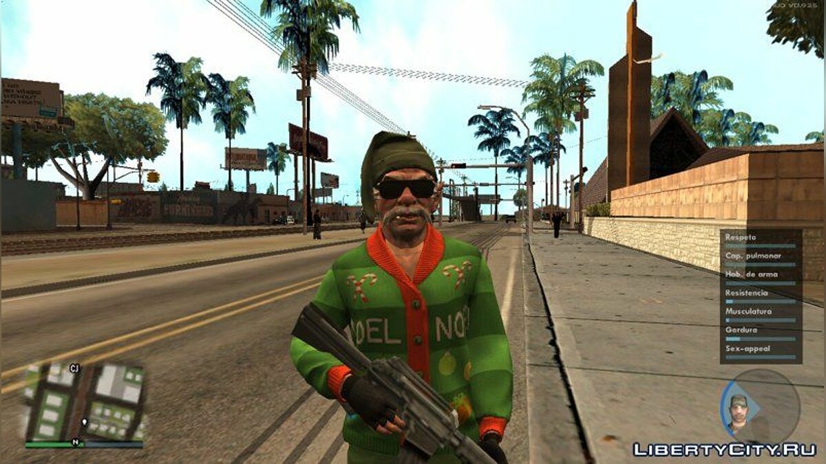 Скачать Special Christmas Skin from GTA V для GTA San Andreas