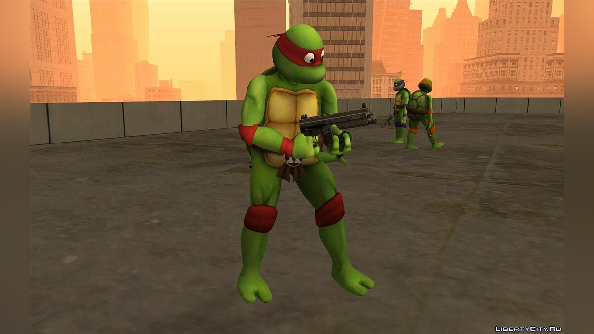 Скачать TMNT classic (Классические Черепашки-ниндзя) для GTA San Andreas