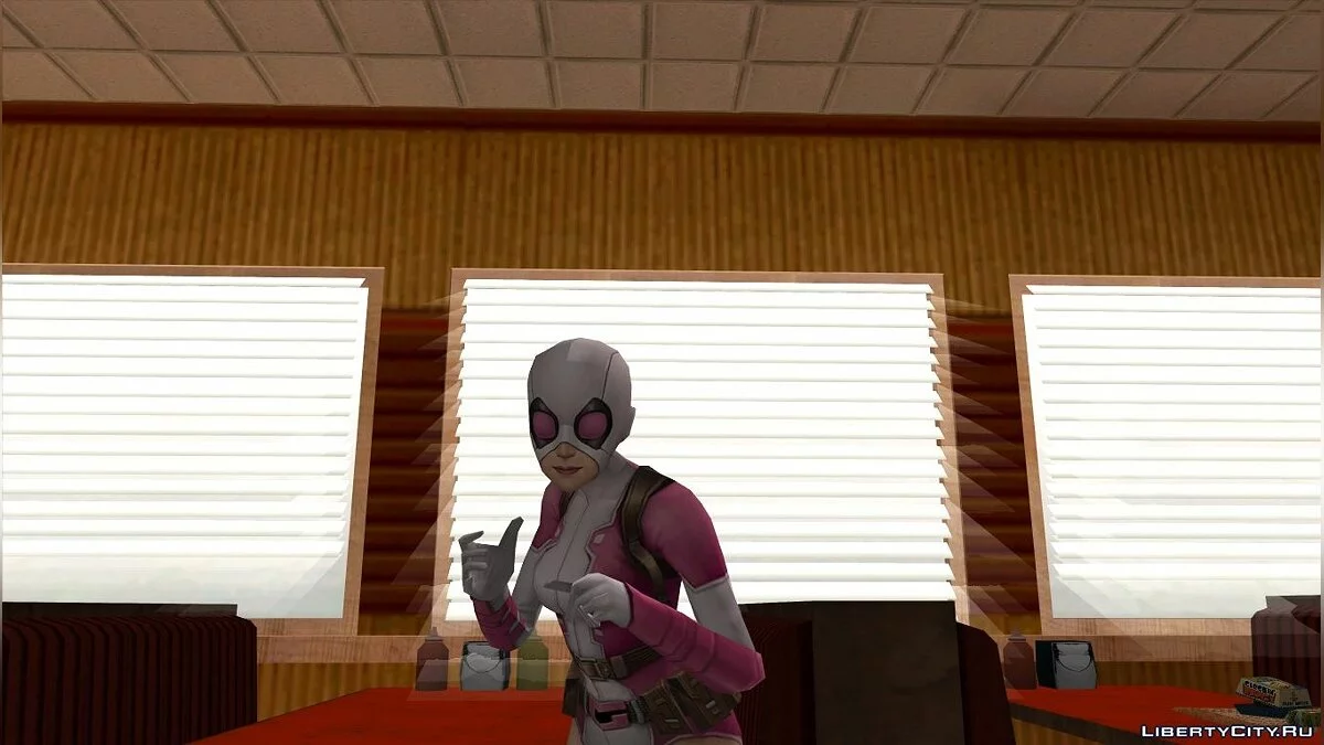 Gwenpool из игры Marvel Future Fight / GTA San Andreas