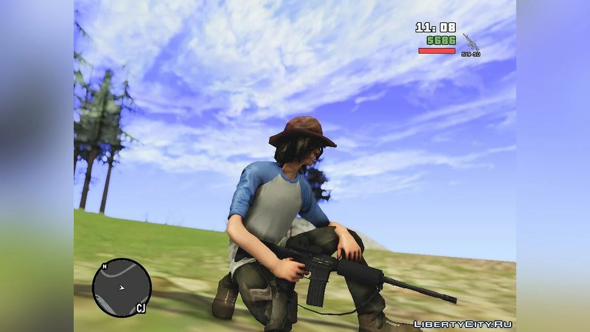 Carl Grimes TWD SA / GTA San Andreas