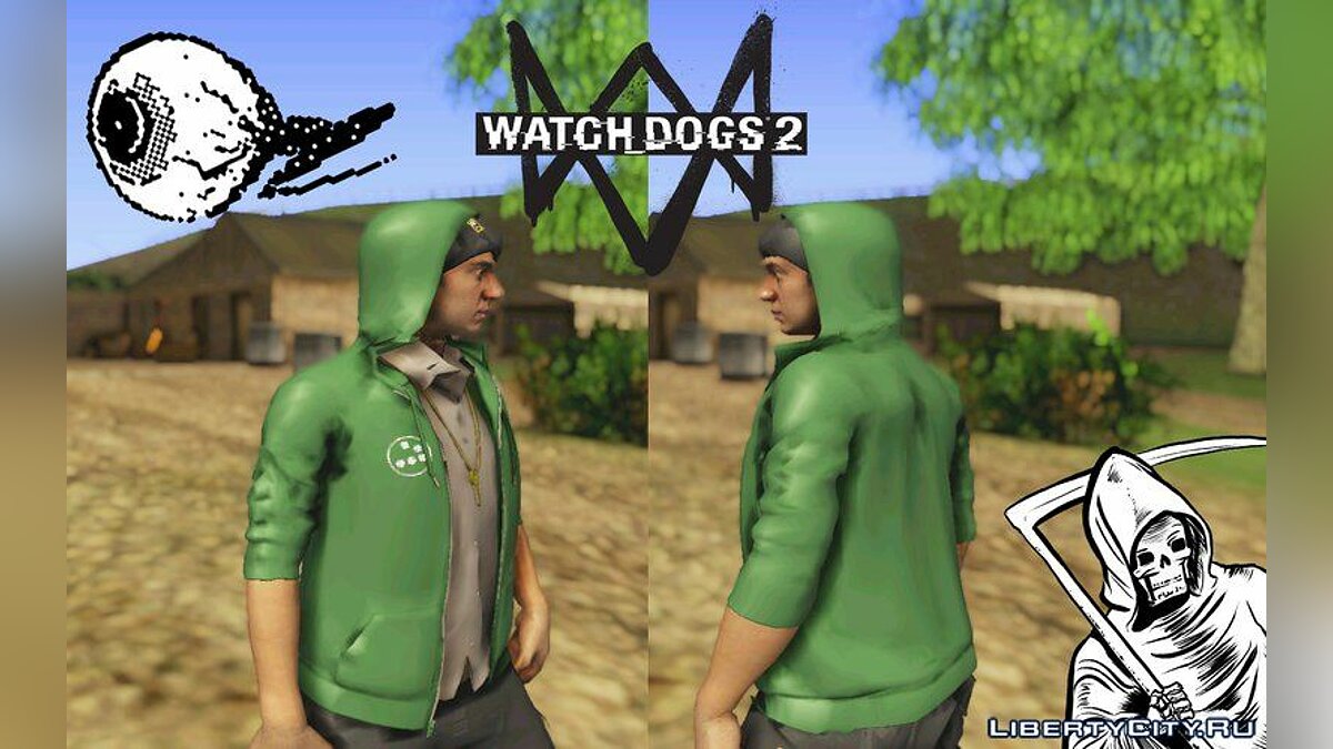 Скачать Watch Dogs 2: Josh для GTA San Andreas