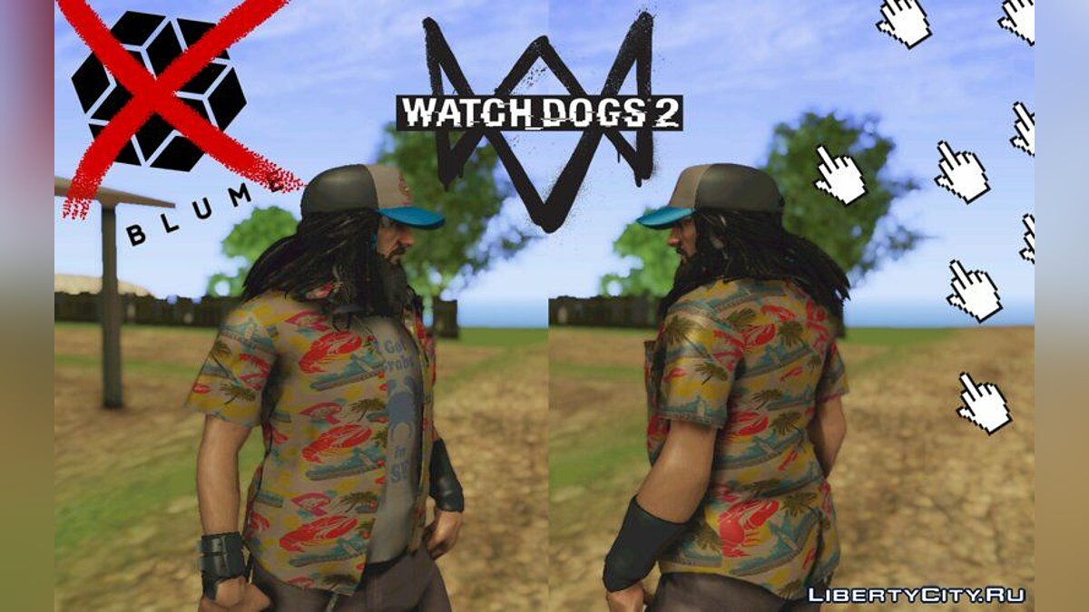 Скачать Watch Dogs 2 T-Bone для GTA San Andreas