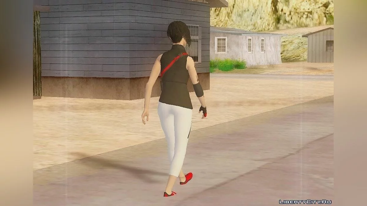 Faith Connors from Mirror's Edge / GTA San Andreas