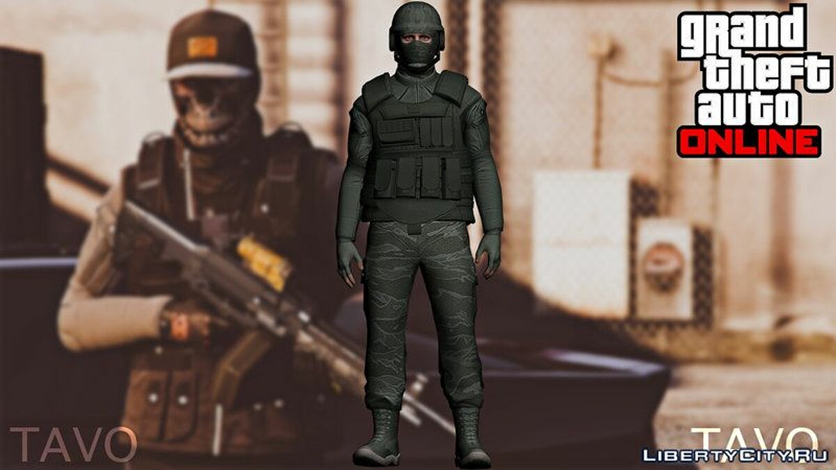 Скачать GTA Online: Army Skin Для GTA San Andreas