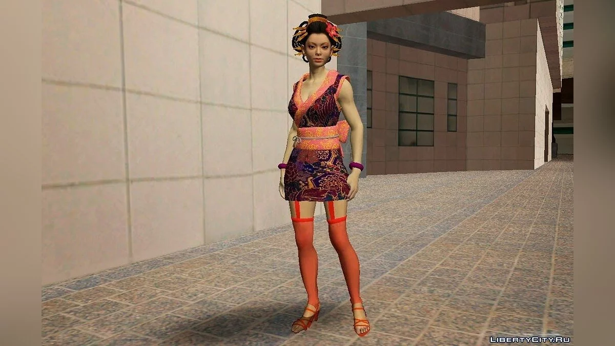 Asian Girl from Binary Domain / GTA San Andreas