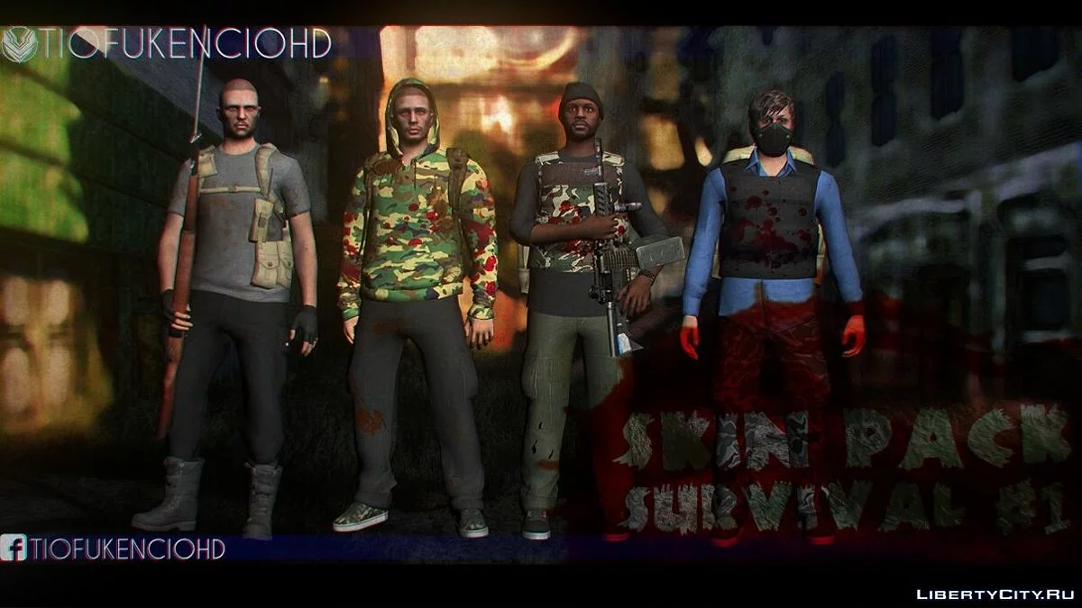  [GTASA] Skin Pack Survival / GTA San Andreas