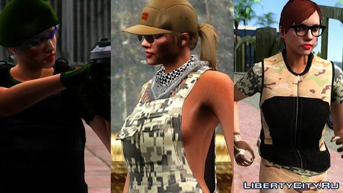 GunRunning Skin Pack Female / GTA San Andreas