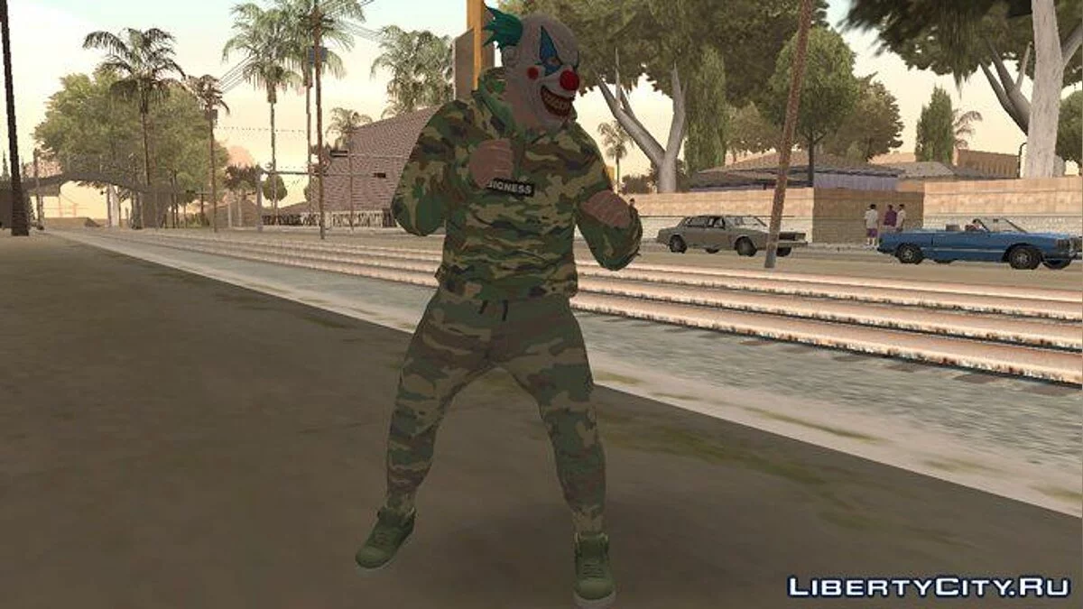 Skin GTA Online Clown Camouflaged / GTA San Andreas