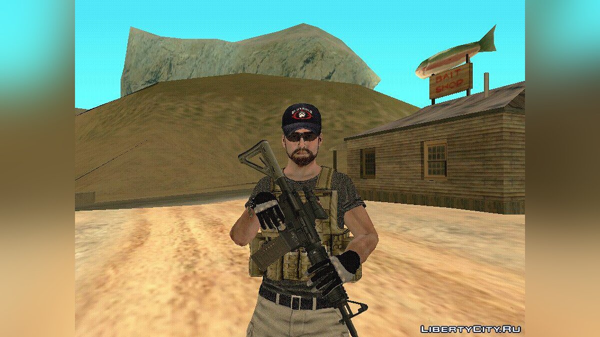 Скачать Black Water PMC Skin для GTA San Andreas