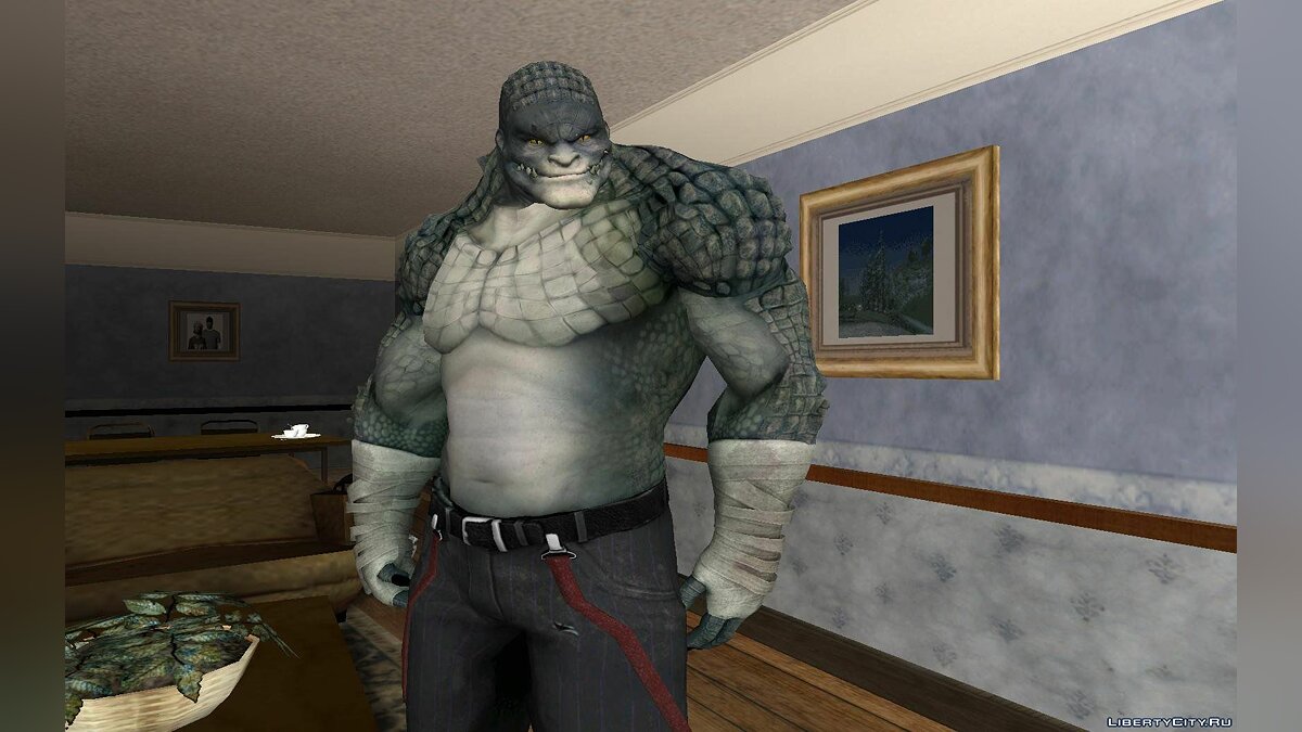 Скачать Killer Croc from Batman Arkham Origins для GTA San Andreas