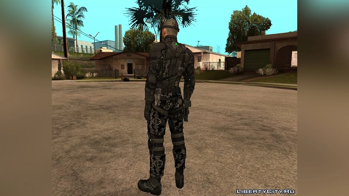 Sam Fisher в черном костюме / GTA San Andreas