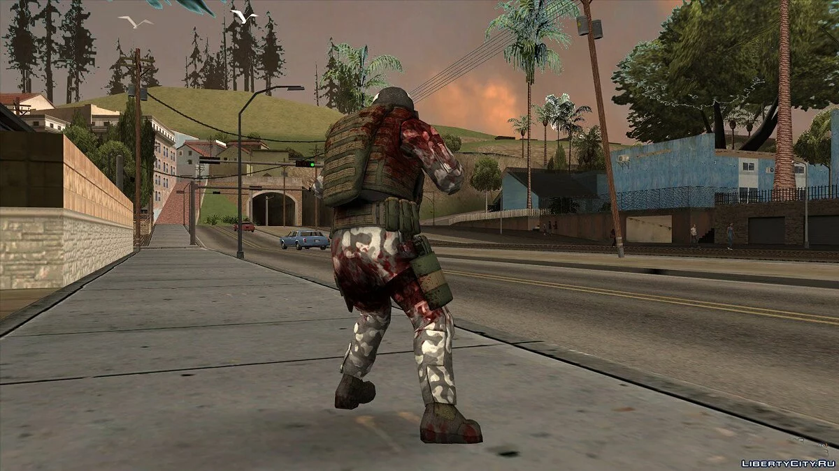 Wounded HECU Marine Medic v2 / GTA San Andreas