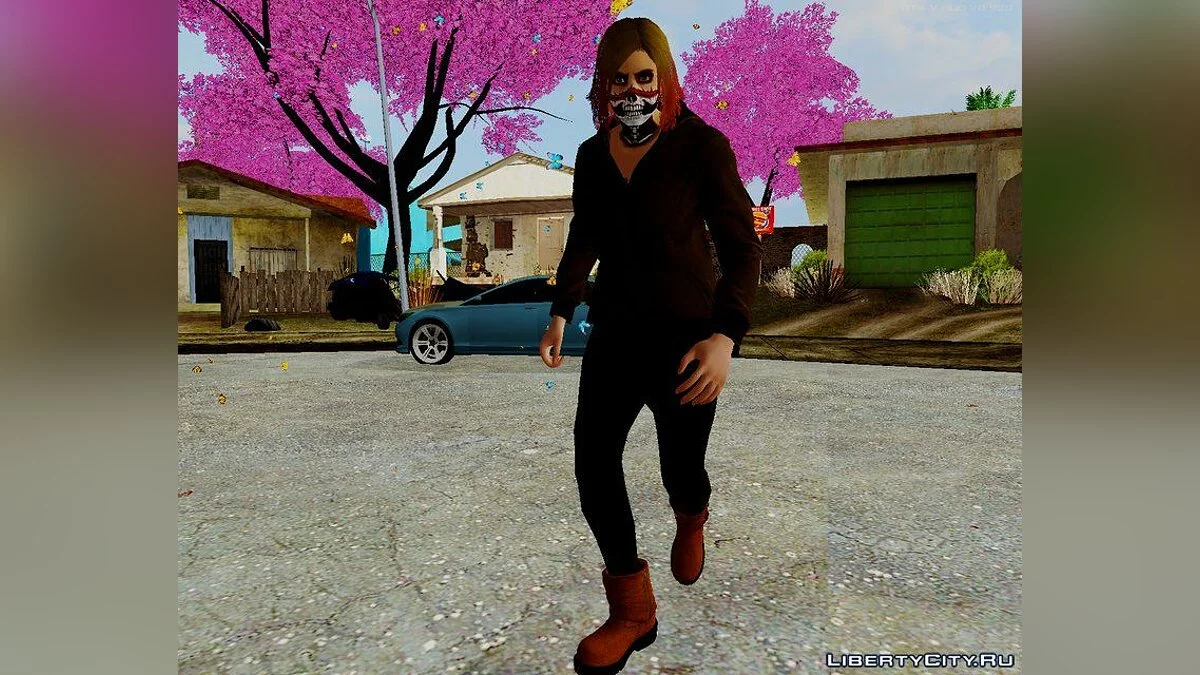 Skin Random # 5 GTA Online [Female] DLC Bikers / GTA San Andreas