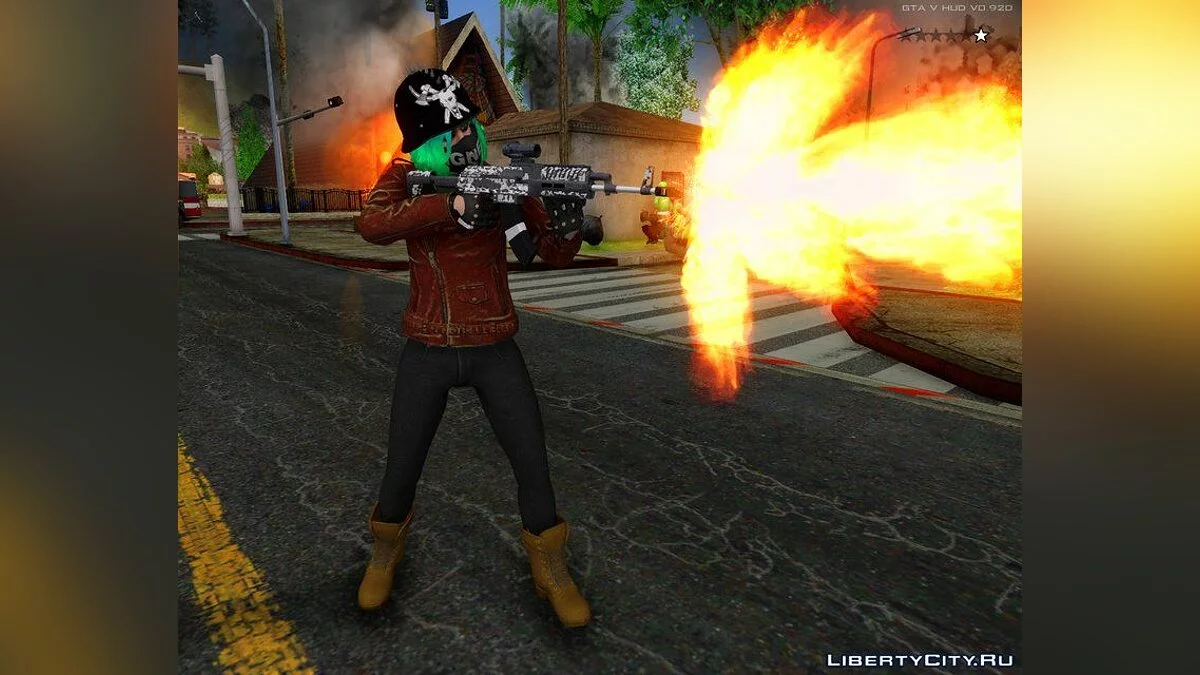 Skin Random # 9 DLC Bikers [GTA V Online] / GTA San Andreas