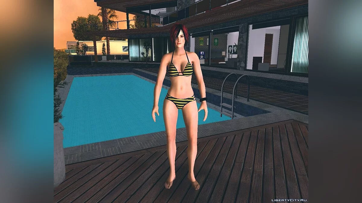DOAX3 Mila Macchiato Bikini (Emo Hairstyle) / GTA San Andreas