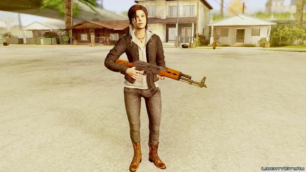 Rise of the Tomb Raider Lara Leather Jacket Mod / GTA San Andreas