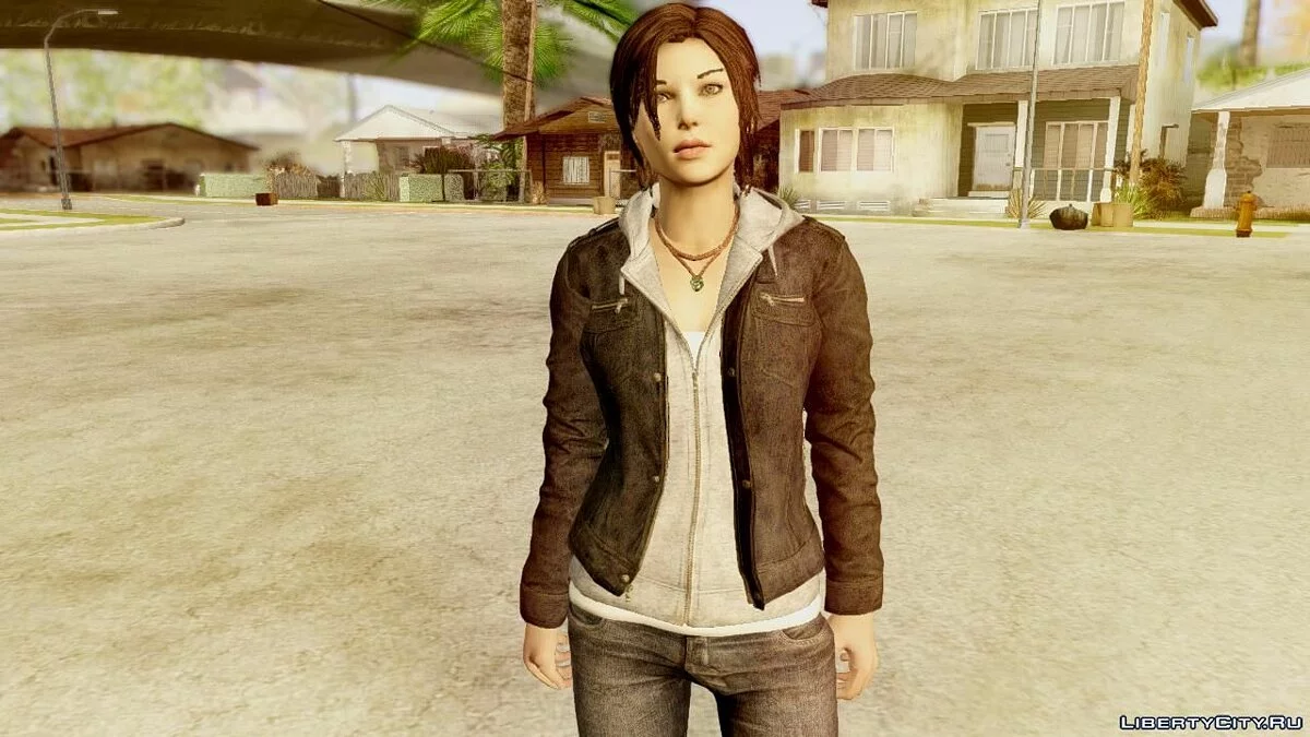 Rise of the Tomb Raider Lara Leather Jacket Mod / GTA San Andreas