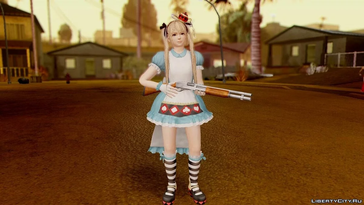 Dead Or Alive 5 LR Marie Rose Halloween 2015 / GTA San Andreas