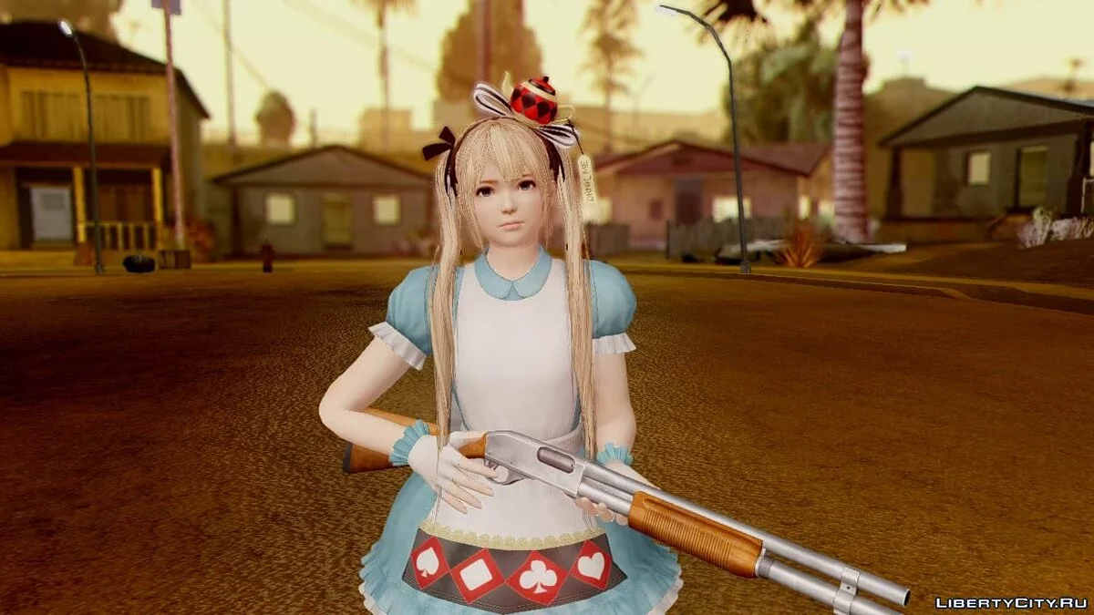 Dead Or Alive 5 LR Marie Rose Halloween 2015 / GTA San Andreas