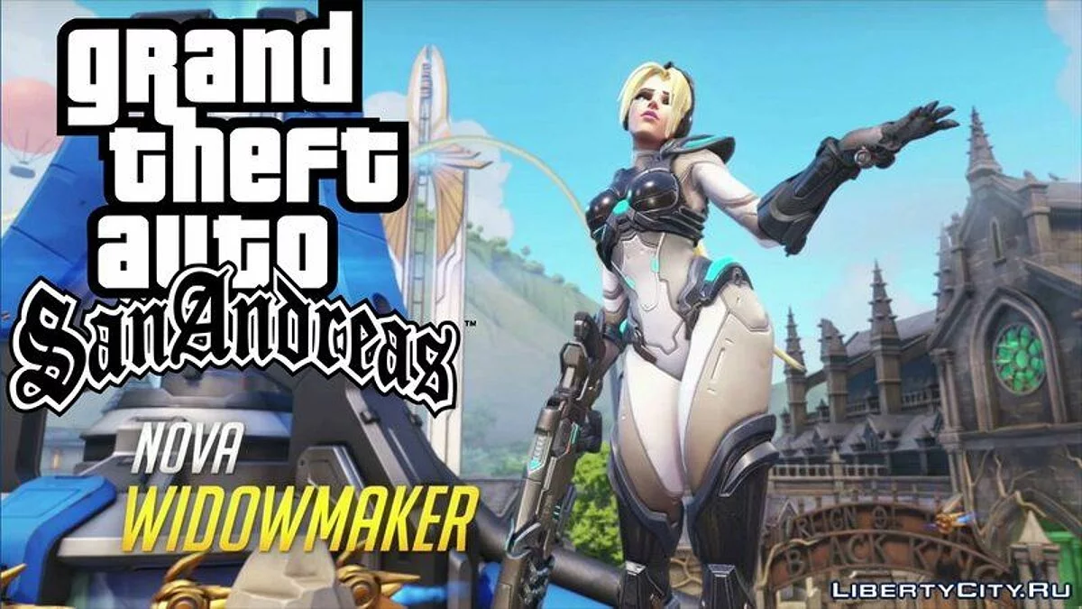 Nova Widowmaker from Overwatch / GTA San Andreas