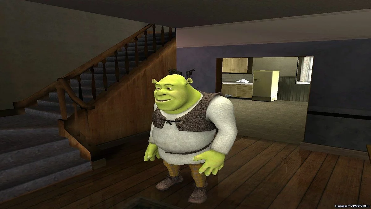 Шрек из Shrek: The Video Game / GTA San Andreas