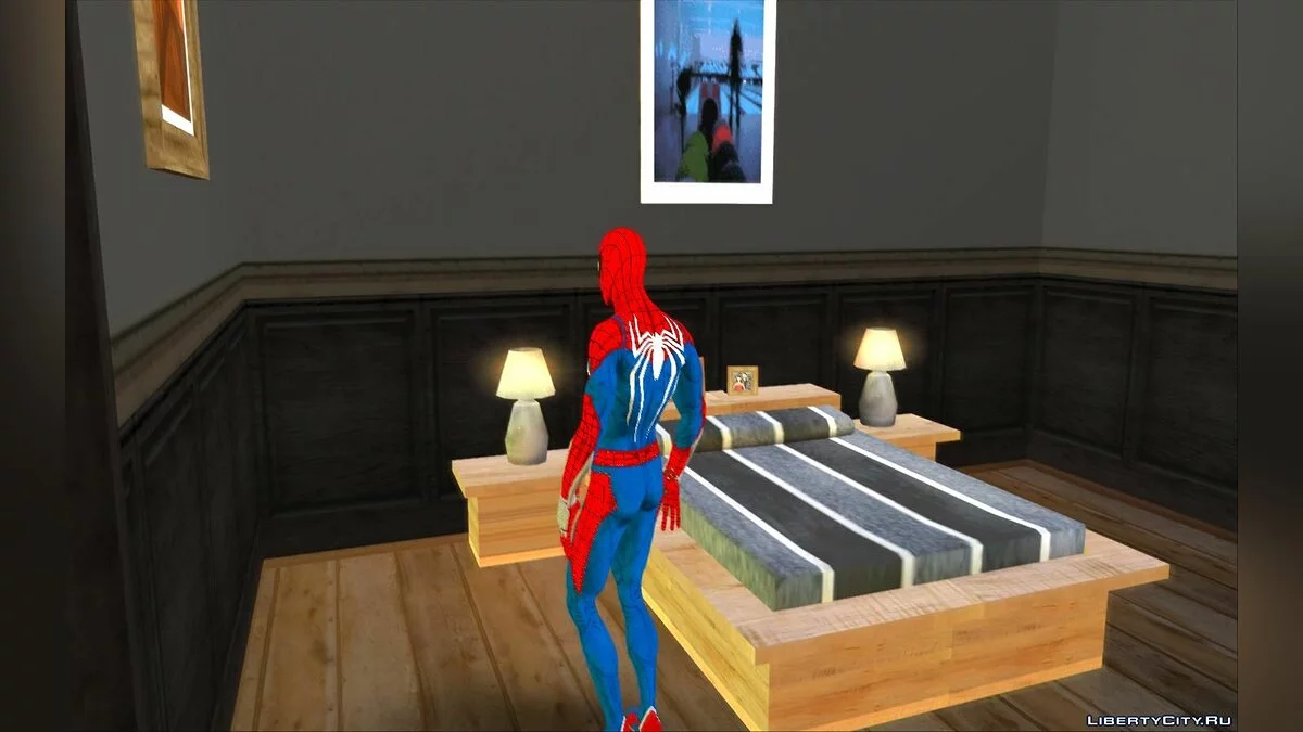 Человек-Паук из игры Spiderman для PS4 / GTA San Andreas