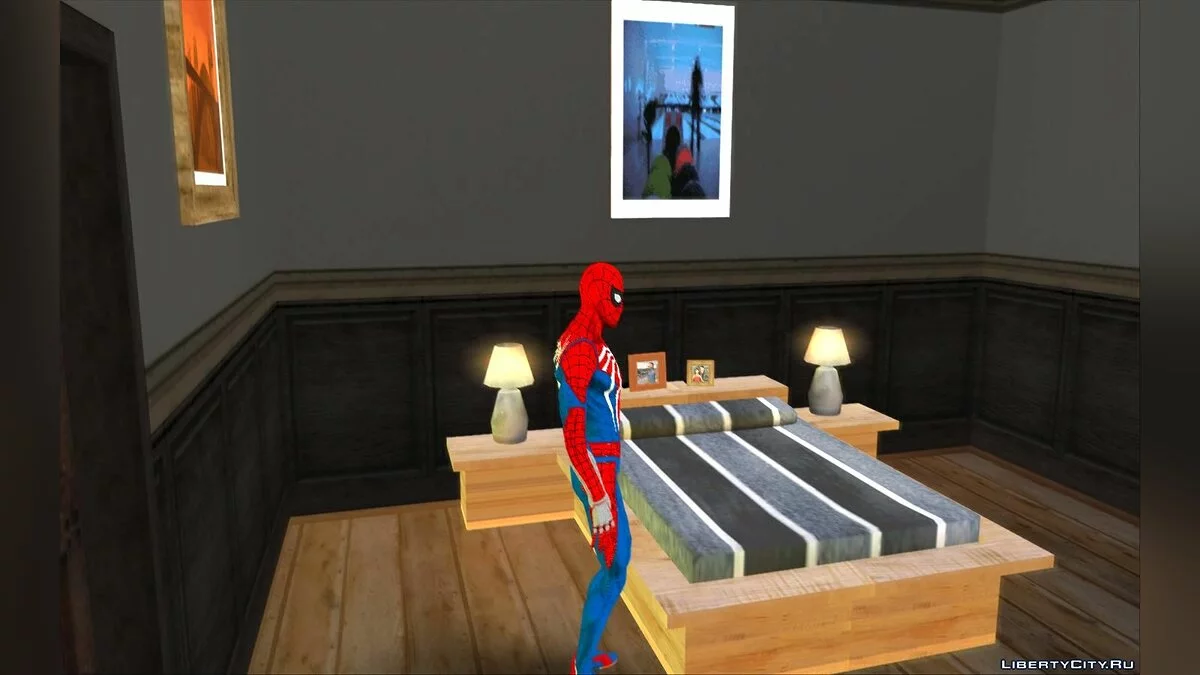 Человек-Паук из игры Spiderman для PS4 / GTA San Andreas