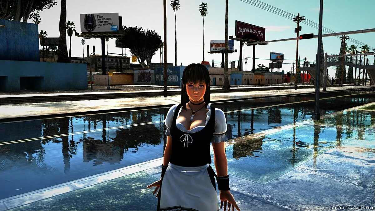 Горячая Хитоми в костюме горничной / GTA San Andreas