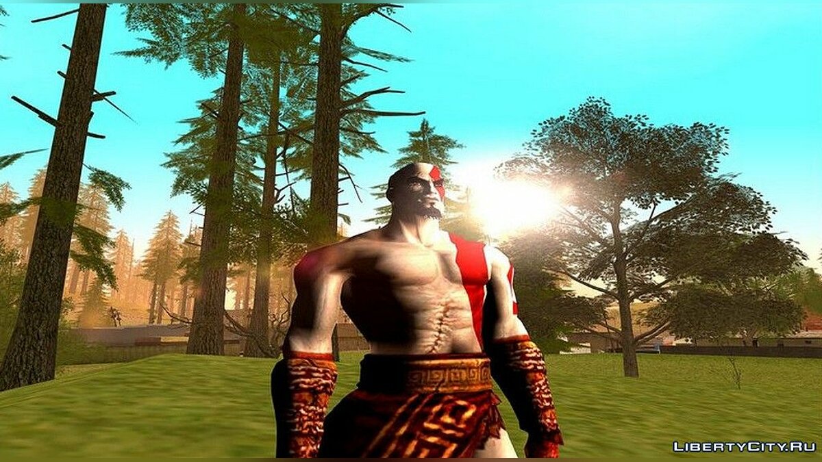 Скачать Кратос из игры God Of War 2 для GTA San Andreas