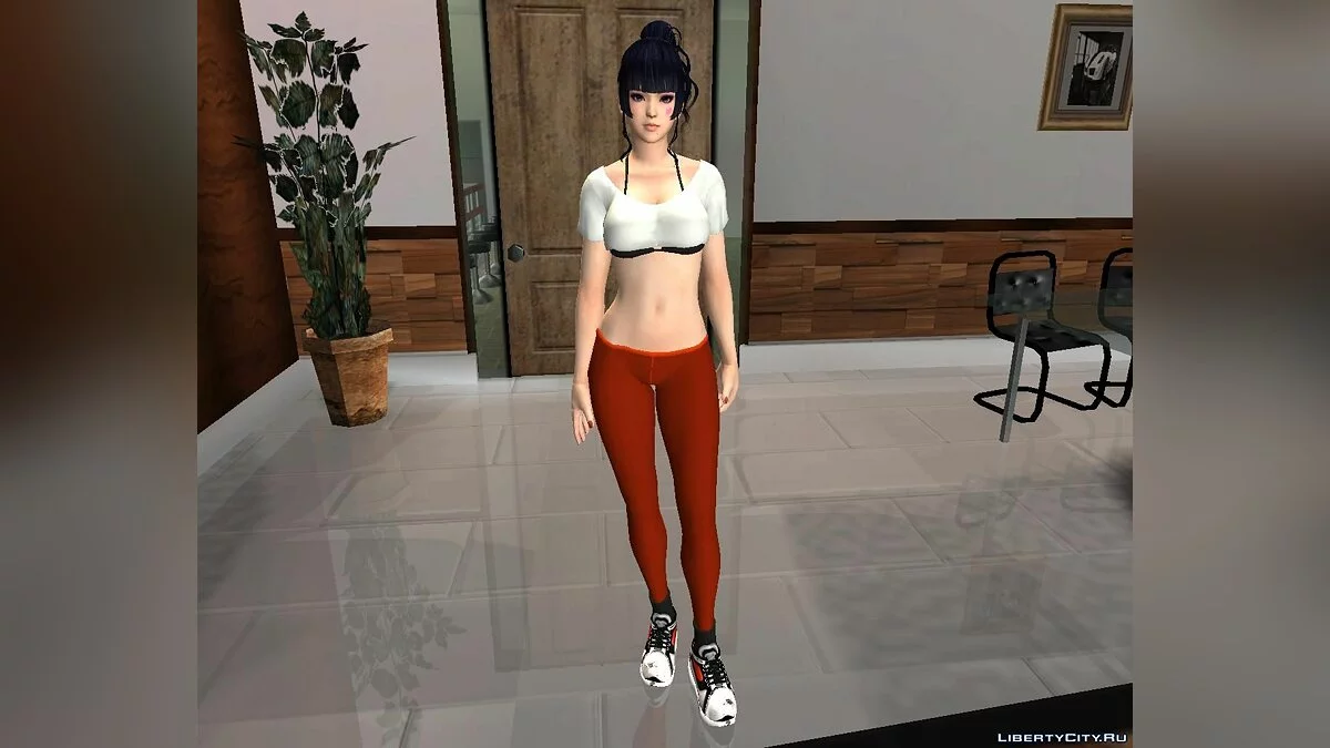 Nyotengu в спортивных легинсах из игры DOA 5 LR / GTA San Andreas