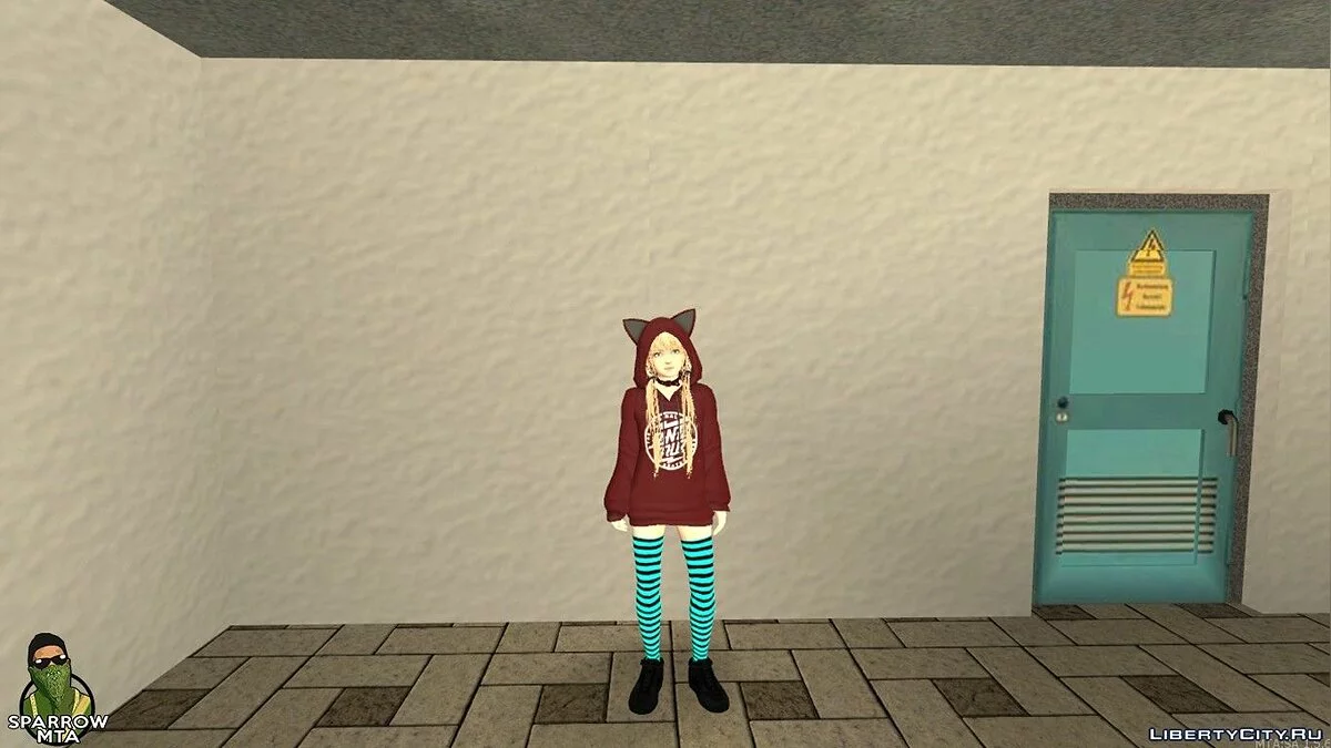 Скин анимешной девушки / GTA San Andreas