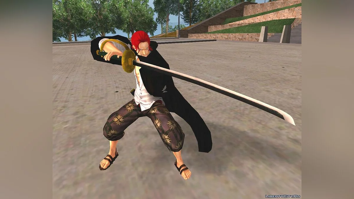 Акагами из аниме "One Piece" / GTA San Andreas